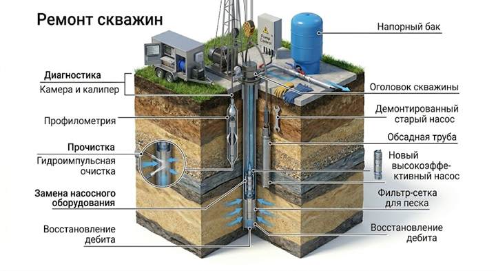 Ремонт скважин в Жигулёвске